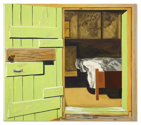 Green Door and Bed by Lois Dodd - Auction record, sale price, and art valuation. Compare with similar artists and explore comparable artworks.