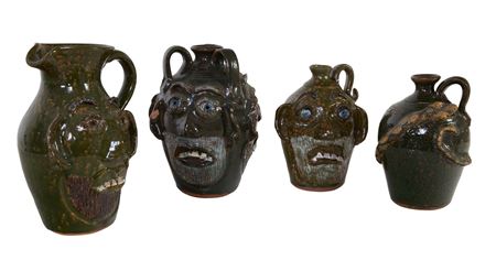 Sample artwork by Bobby Ferguson (Born 1933), known for face pottery - View similar artists and auction records