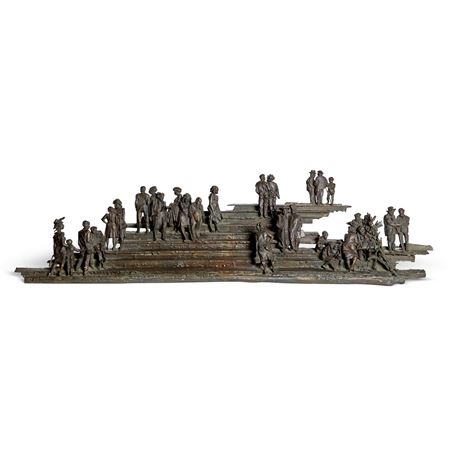 Figures on Steps by Bruno Lucchesi - Auction record, sale price, and art valuation. Compare with similar artists and explore comparable artworks.