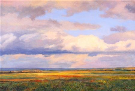 PRAIRIE SKY I by Douglas Edwards - Auction record, sale price, and art valuation. Compare with similar artists and explore comparable artworks.