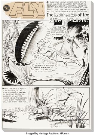 Sample artwork by John Rosenberger (1918 - 1977), known for illustration comics - View similar artists and auction records