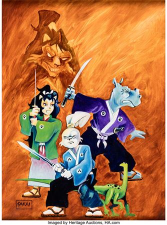 Sample artwork by Stan Masahiko Sakai (Born 1953), known for comic book art, lettering, writng and illustration - View similar artists and auction records