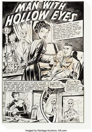 Journey into Fear #5 Complete 6-Page Story "Man with Hollow Eyes" Original Art (Superior, 1952) by Robert Webb - Auction record, sale price, and art valuation. Compare with similar artists and explore comparable artworks.