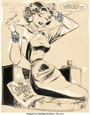 Sample artwork by Will Eisner (1917 - 2005), known for comic book illustrator - View similar artists and auction records
