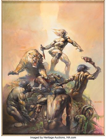Boris Vallejo Savage Tales #10 Ka-Zar Cover Painting Original Art (Marvel, 1975) by Boris Vallejo - Auction record, sale price, and art valuation. Compare with similar artists and explore comparable artworks.
