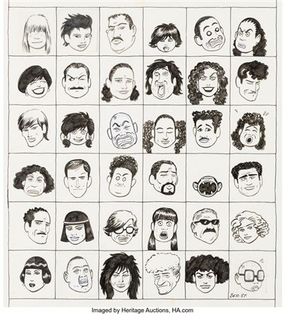 Gilbert Hernandez Love and Rockets #25 Cover Original Art (Fantagraphics, 1988) by Gilbert Hernandez - Auction record, sale price, and art valuation. Compare with similar artists and explore comparable artworks.