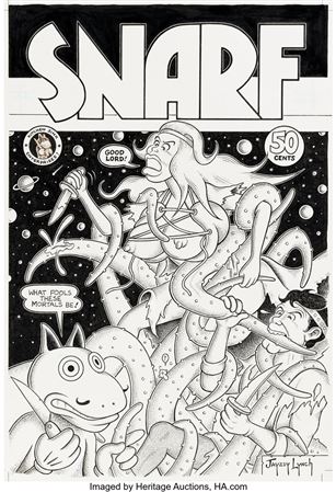Jay Lynch (as Jayzey Lynch) SNARF #2 Cover Original Art (Kitchen, 1972). by Jay Lynch - Auction record, sale price, and art valuation. Compare with similar artists and explore comparable artworks.