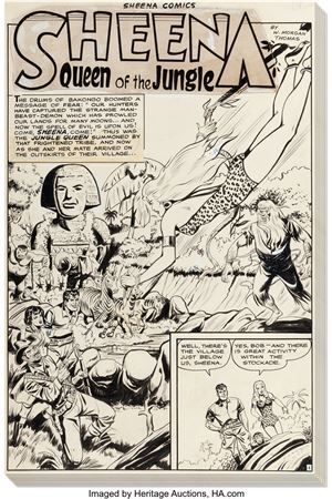 Robert Webb Sheena, Queen of the Jungle #8 Complete 12-Page Story Original Art (Fiction House, 1950) by Robert Webb - Auction record, sale price, and art valuation. Compare with similar artists and explore comparable artworks.