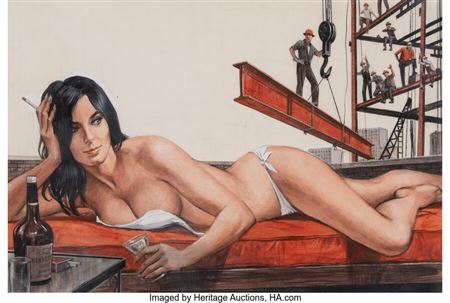 Penthouse Tease, Stag Magazine interior, February 1968 by Gil Cohen - Auction record, sale price, and art valuation. Compare with similar artists and explore comparable artworks.