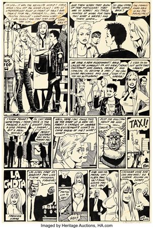 Jaime Hernandez Love and Rockets #1 Story Page 8 Penny Century First Appearance Original Art (Fantagraphics, 1982) by Jaime Hernandez - Auction record, sale price, and art valuation. Compare with similar artists and explore comparable artworks.