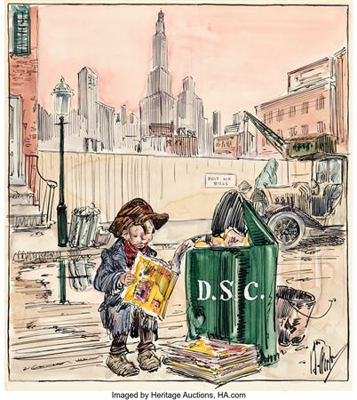 Percy Crosby Life Magazine Painting Original Art (c. 1920s) by Percy Crosby - Auction record, sale price, and art valuation. Compare with similar artists and explore comparable artworks.