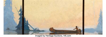 Sample artwork by Remington Schuyler (1884 - 1955), known for western frontier painting, book and magazine illlustration, writing - View similar artists and auction records