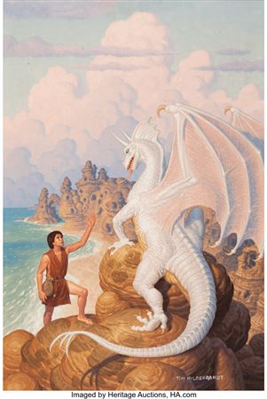 Nightpool paperback cover by Tim Hildebrandt - Auction record, sale price, and art valuation. Compare with similar artists and explore comparable artworks.