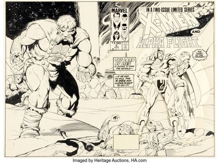 Paul Smith and Bob Wiacek X-Men / Alpha Flight #2 Wraparound Cover Original Art (Marvel, 1986) by Paul M Smith - Auction record, sale price, and art valuation. Compare with similar artists and explore comparable artworks.
