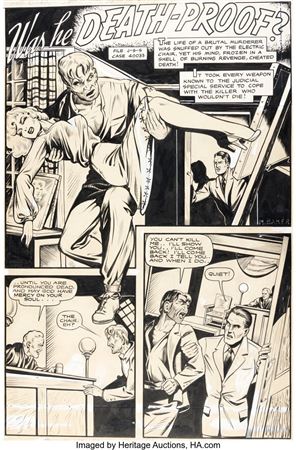 Matt Baker Journey into Fear #1 Story Page 1 Original Art (Superior, 1951) by Matt (Clarence Matthew) Baker - Auction record, sale price, and art valuation. Compare with similar artists and explore comparable artworks.