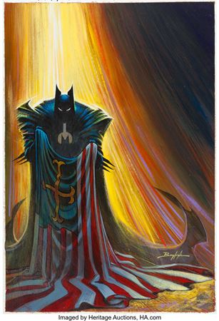 Norm Breyfogle Batman: Holy Terror Cover Painting Original Art (DC, 1991) by Norm Breyfogle - Auction record, sale price, and art valuation. Compare with similar artists and explore comparable artworks.