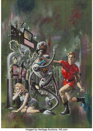 Sample artwork by George Wilson (1921 - 1999), known for illustrator-magazine, comics - View similar artists and auction records