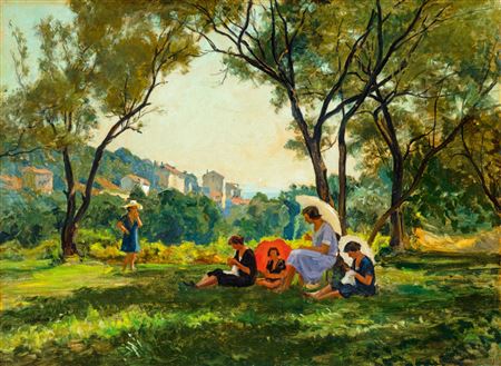 Sample artwork by Robert Nadler (1858 - 1938), known for painting - View similar artists and auction records