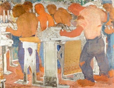 Sample artwork by Gyula Derkovits (1894 - 1934), known for painting - View similar artists and auction records