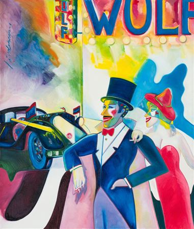 Rolls at the Wolf by Earl Linderman - Auction record, sale price, and art valuation. Compare with similar artists and explore comparable artworks.