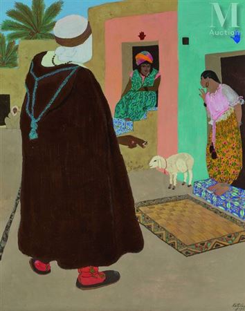 Girls' quarter, Colomb-Béchar, 1923 by Ketty Carre - Auction record, sale price, and art valuation. Compare with similar artists and explore comparable artworks.