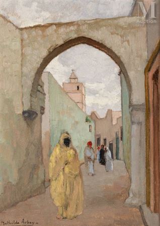 Rue de Salé by Mathilde Arbey - Auction record, sale price, and art valuation. Compare with similar artists and explore comparable artworks.