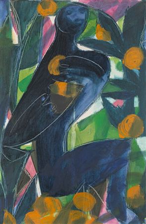 Sample artwork by Hap Grieshaber (1909 - 1981), known for woodcuts, linocuts - View similar artists and auction records