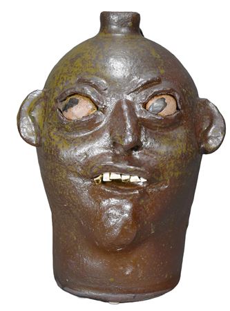 Early Face Jug with Side Eye Gaze by Chester Hewell - Auction record, sale price, and art valuation. Compare with similar artists and explore comparable artworks.