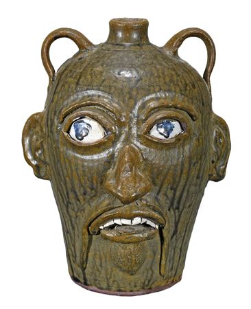 3 Gallon Face Jug by Chester Hewell - Auction record, sale price, and art valuation. Compare with similar artists and explore comparable artworks.