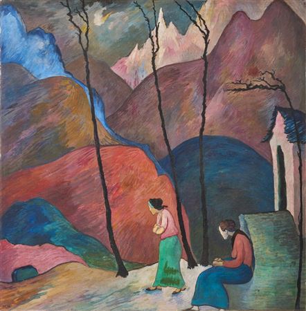 Die Erwartung (The Expectation) by Marianne Von Werefkin - Auction record, sale price, and art valuation. Compare with similar artists and explore comparable artworks.