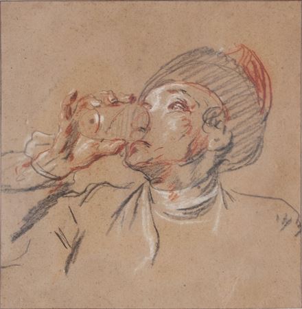 Study of a man drinking by Charles Parrocel - Auction record, sale price, and art valuation. Compare with similar artists and explore comparable artworks.