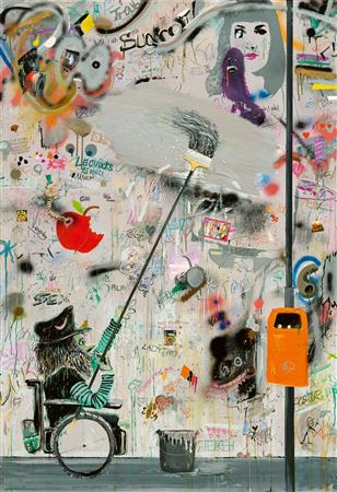 Yuppie Du! by Moritz Schleime - Auction record, sale price, and art valuation. Compare with similar artists and explore comparable artworks.
