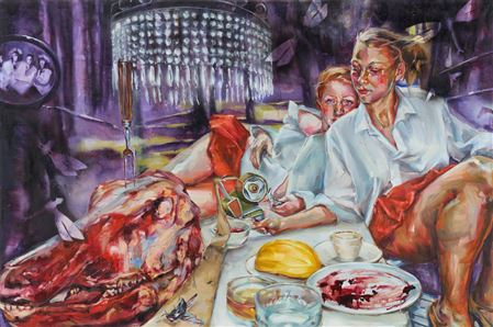 Sample artwork by Justine Otto (Born 1974), known for painting - View similar artists and auction records