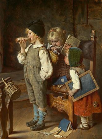 The Sandwich by Hermann Kaulbach - Auction record, sale price, and art valuation. Compare with similar artists and explore comparable artworks.