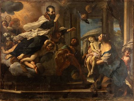 A Saint resurrecting a child by Giuseppe Bartolomeo Chiari - Auction record, sale price, and art valuation. Compare with similar artists and explore comparable artworks.