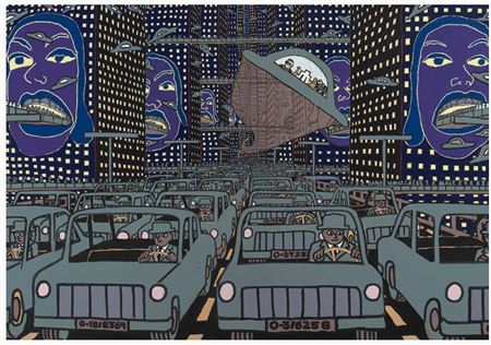 Sample artwork by Hariton Pushwagner (Born 1940), known for painting - View similar artists and auction records
