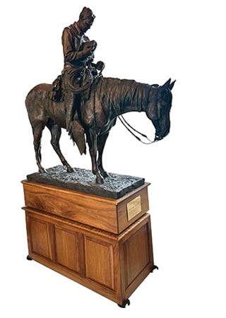 Sample artwork by Deborah L Copenhaver-Fellows (Born 1948), known for animal and figure bronze and silver sculpture - View similar artists and auction records