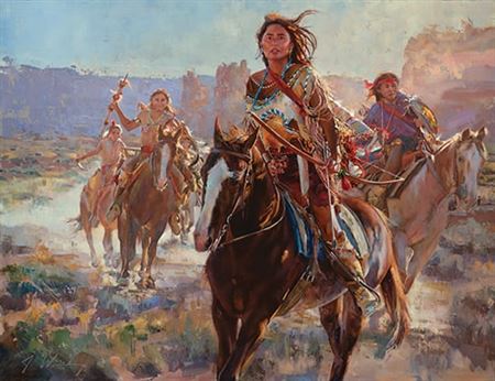 Sample artwork by Jeremy Winborg (Born 1979), known for landscape, portrait, historical painting - View similar artists and auction records