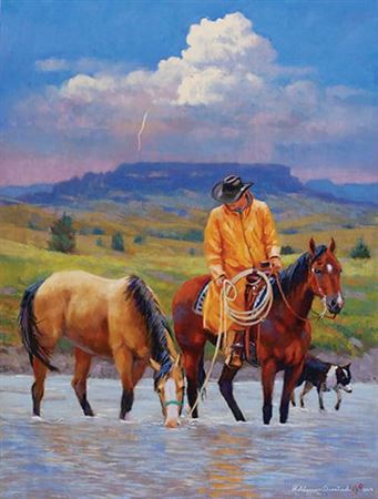 Thunderhead by H Steven Oiestad - Auction record, sale price, and art valuation. Compare with similar artists and explore comparable artworks.