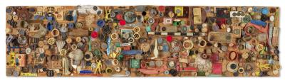 Sample artwork by Jan Henderikse (Born 1937), known for mixed media painting, assemblage, installation - View similar artists and auction records
