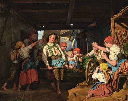 Hansl’s first outing (Homecoming children) by Ferdinand Georg Waldmuller - Auction record, sale price, and art valuation. Compare with similar artists and explore comparable artworks.