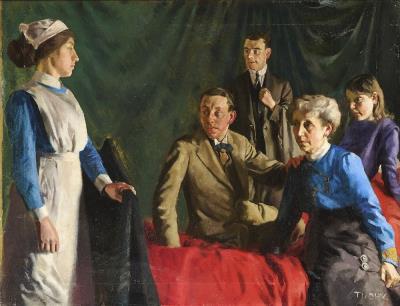 Sample artwork by Patrick Tuohy (1894 - 1930), known for portrait and figure drawing, landscape painting - View similar artists and auction records