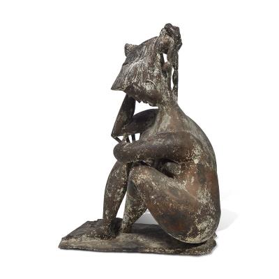 Seated Nude (Sibyl), 1949 by Pericle Fazzini - Auction record, sale price, and art valuation. Compare with similar artists and explore comparable artworks.