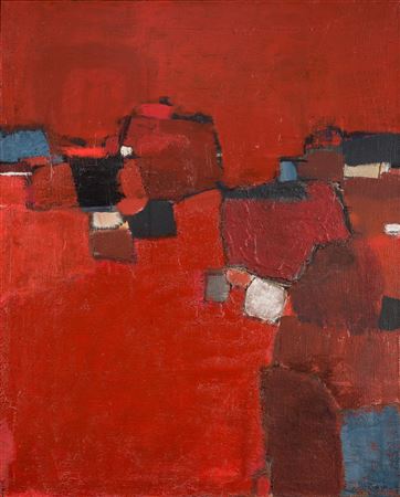 Red Earth by Roar Wold - Auction record, sale price, and art valuation. Compare with similar artists and explore comparable artworks.