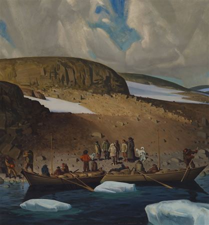 Dr. John Rae at Repulse Bay by Charles Comfort - Auction record, sale price, and art valuation. Compare with similar artists and explore comparable artworks.