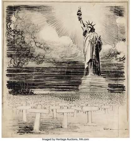 The Gravestone of Eternity, The New York Post newspaper by Robert Ripley - Auction record, sale price, and art valuation. Compare with similar artists and explore comparable artworks.