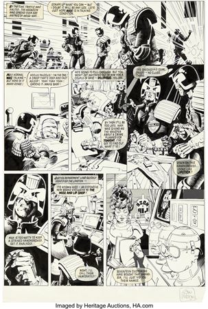 Sample artwork by Colin Wilson (Born 1949), known for comics (rogue trooper, judge dred, blueberry) - View similar artists and auction records