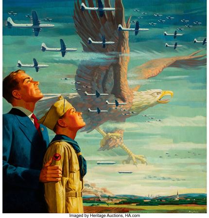 Sample artwork by James Bingham (1917 - 1971), known for illustration-magazine - View similar artists and auction records