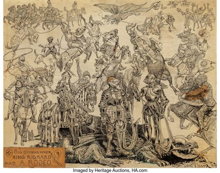 King Richard's Rodeo by Daniel Carter Beard - Auction record, sale price, and art valuation. Compare with similar artists and explore comparable artworks.