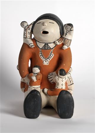 Pueblo Storyteller Ceramic Doll by Helen Cordero - Auction record, sale price, and art valuation. Compare with similar artists and explore comparable artworks.
